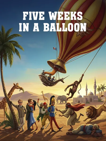 Five Weeks in a Balloon poster