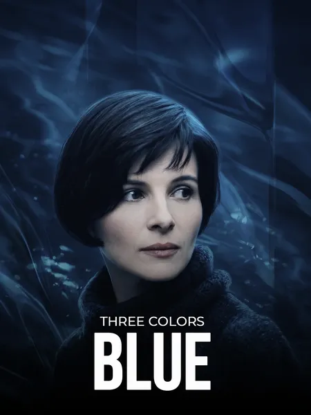 Three colors: Blue poster